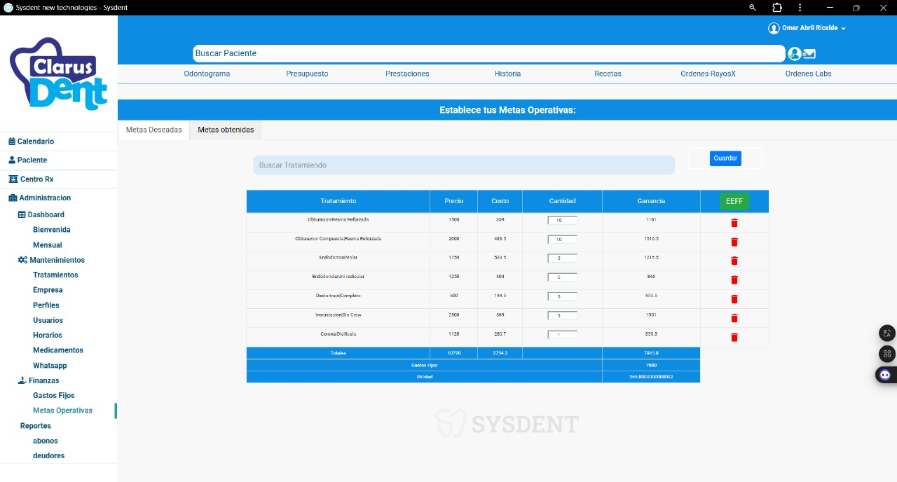 Dashboard Practimed en laptop
